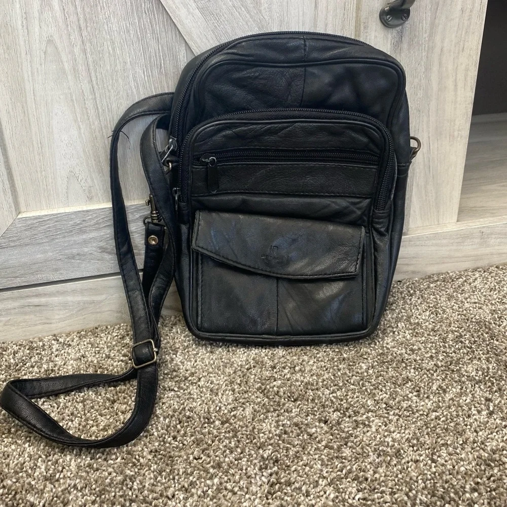 Leather Direct Men’s Messenger Army Travel Bag Crossbody